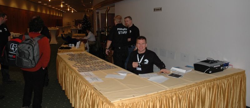The 2010 registration desk